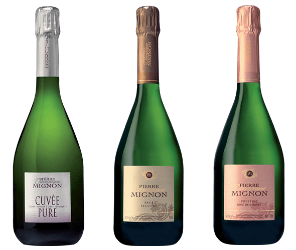 trois Bouteilles de champagne
