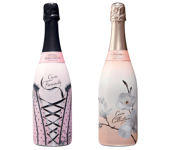 deux Bouteilles de champagne,
